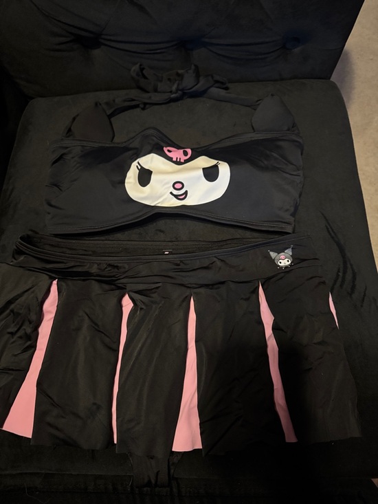 Hot Topic Other - Hot Topic Kuromi Bandeau Top in Black and Pink Accent